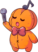 Singing Pumpkin Character