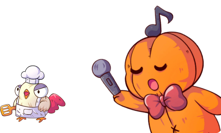 Singing Pumpkin Character